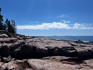 rocks and sea