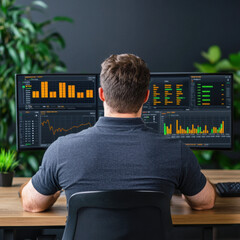 Poster - Business Leader Analyzing IoT Data Streams