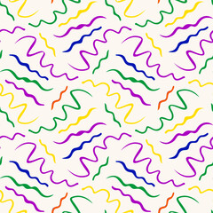 Seamless pattern with a simple abstract drawing. Vector illustration.