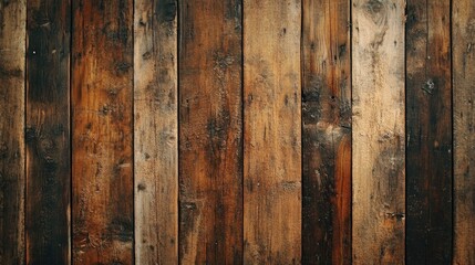Poster - Brown wooden plank backdrop