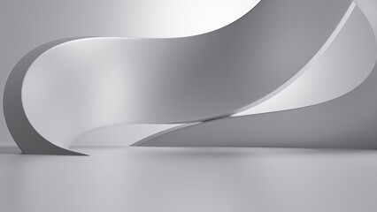 Wall Mural - abstract futuristic empty floor and room sci-fi corridor with light for showcase,room,interior,displ