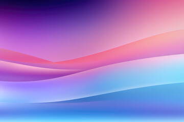 Poster - An abstract image showcasing a smooth transition of colors in gradient waves, ranging from purple to pink and blue, offering visual fluidity.