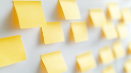 Poster - Bright yellow sticky notes displayed on a whiteboard