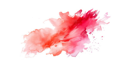 Poster - vibrant splash of red and pink watercolor creates dynamic and artistic texture, evoking sense of creativity and energy. png transparent background