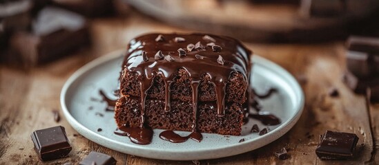 Poster - Chocolate Bread On A Plate