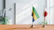© Vutuk - FLAGS OF GABON AND JAPAN ON TABLE
