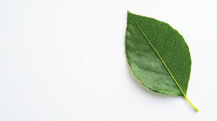 Poster - Leaf On A White Background Concept Of Nature Grass On White Background Home And Garden