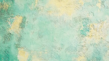 Leinwandbilder - Soft pastel greenish yellow textured concrete background with low contrast A vibrant wall texture offers ample space for text overlay and mockups ideal for various design applications