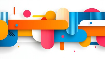 Poster - Vibrant pop art abstract background featuring bold colorful stripes that create a high energy dynamic visual perfect for banners posters and promotional templates  The striking