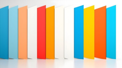 Fototapete - Vibrant and colorful abstract striped pattern in a bold pop art style creating a lively and dynamic background perfect for banners posters web designs and other creative templates