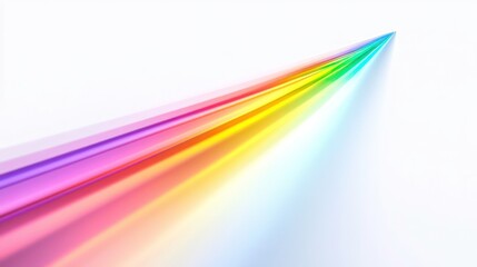 Poster - A vibrant gradient of colors radiating diagonally against a light background.