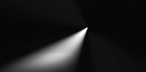 Poster - White illuminated spots on black, gradient grainy background, noise texture