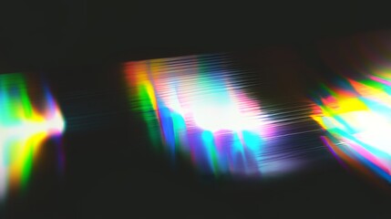 Poster - Abstract colorful motion and dynamic data visualization - digital art illustration for multimedia and technology - 3D sound waves in abstract colors on dark background