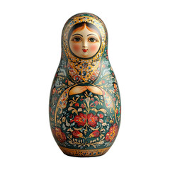 Wall Mural - Traditional Matryoshka Doll on Transparent Background