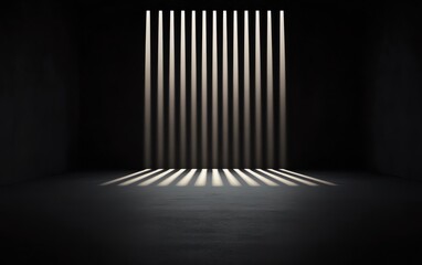Poster - Deep black background with a faint glow emanating from above, creating an atmospheric and minimalist visual effect for design projects