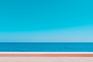 Poster - An abstract background of calm surface water on the sea or ocean