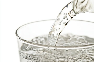 Poster - Served in a glass, isolated on a white background
