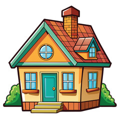 House vector illustration.