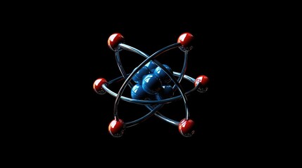 Poster - Dynamic 3D Rendering of an Atom Structure