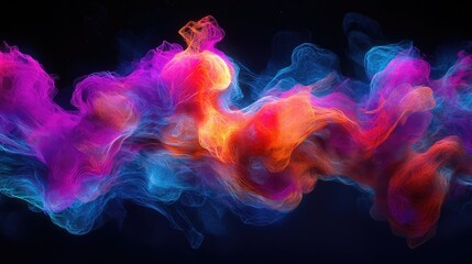 Poster - Colorful Visualization of Electron Clouds in an Atom