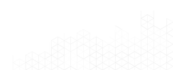 Poster - Abstract geometric background with isometric. Digital cube isometric on gray background.