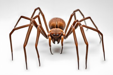 Cane spider on white background, Ai Generated