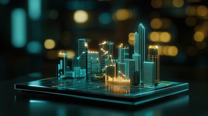 Poster - Innovative urban landscape a glimpse into the future of smart cities with data visualization
