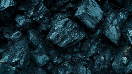 coal chunks with a rugged texture and dark tones, symbolizing strength, resilience, and industrial power. Ideal for concepts of energy, transformation, or elemental force