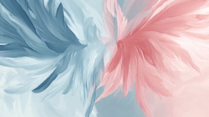 Poster - Elegant Pastel Gradient Wings Background