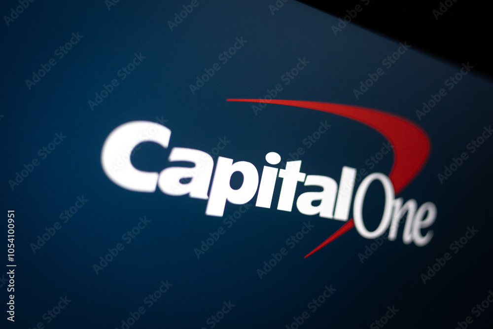 Capital One Logo Displayed on Computer Screen – Financial Services and ...