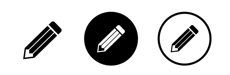 Wall Mural - pencil icons set. pencil vector icon. edit icon vector isolated on white background.
