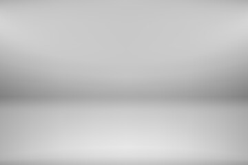 Poster - Empty stage with grey wall. 3d vector background for product design