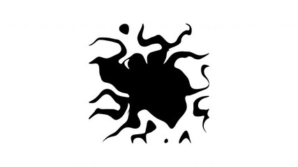 Poster - Abstract transforming black and white background. Looping 4k footage.