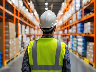 Warehouse Manager Overseeing Inventory Operations