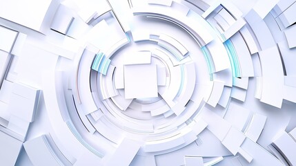 Aufkleber - Clean, abstract lines forming geometric shapes on a white background for a modern look.
