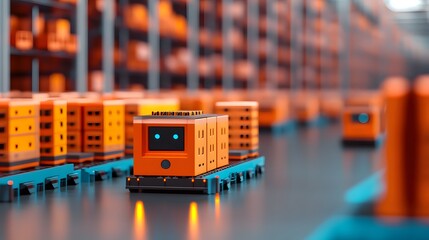 Aufkleber - Autonomous Robots in a Warehouse Environment