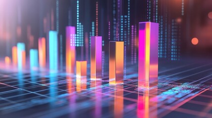 Poster - Colorful Bar Graphs Showcasing Data Visualization Trends