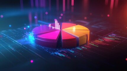 Poster - Colorful Data Visualization with Pie Chart Design
