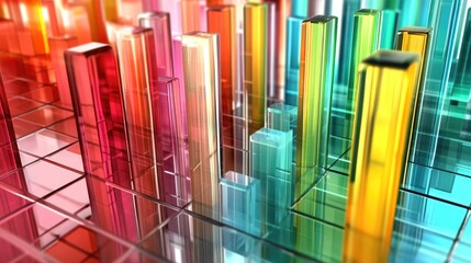 Poster - Colorful Abstract Data Visualization Design