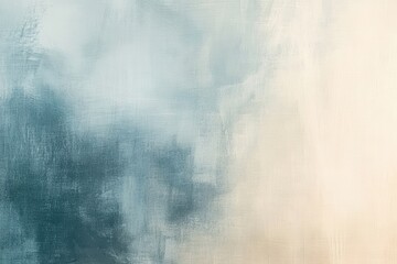 Poster - Gentle shades of light blue, soft gray, and creamy beige gradients for a textured web header featuring a delicate grain texture and generous space for text content
