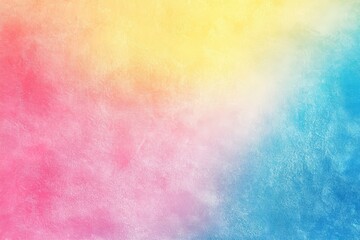 Poster - Soft gradient backdrop in pink, blue, and yellow capturing a nostalgic summertime feel – pastel wide banner for enhanced aesthetics