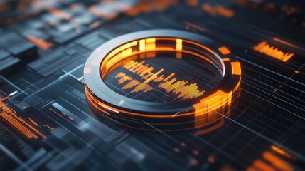 Poster - Abstract Digital Interface with Circular Element