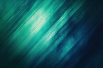Poster - Teal and emerald gradient with a textured finish for a modern abstract backdrop in a dark tech banner layout featuring generous space for messaging