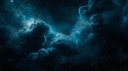 Wall Mural - A stunning cosmic scene filled with clouds and stars, evoking a sense of wonder and exploration.