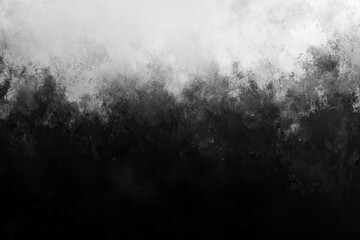 Poster - Vibrant black and white design: grunge-inspired gradient backdrop in deep tones of grey for expansive banner presentation