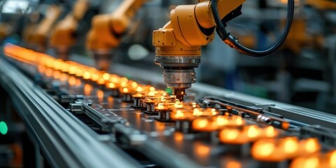 Poster - Robotic Arm Assembling Components on a Conveyor Belt