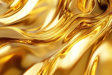 Poster - Abstract radiant golden background
