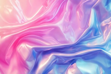 Poster - Gradient landscape showcase with hues of pink, blue, and purple offering iridescent touches