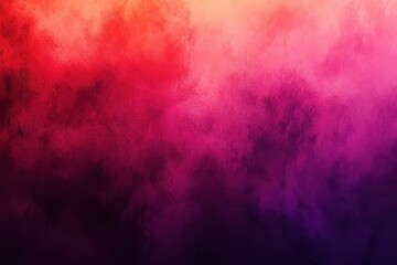 Poster - Lively colorful gradient backdrop showcasing tones of scarlet, fuchsia, and violet. Striking neon illumination with a creative design layout. Ideal for creative works and visual endeavors