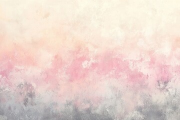 Poster - Gentle pastel shades of pink, cream, and light gray merge in a textured gradient backdrop ideal for web headers, providing a calming effect with plenty of space for text